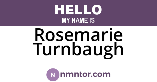 Rosemarie Turnbaugh