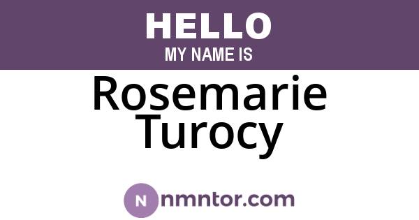 Rosemarie Turocy