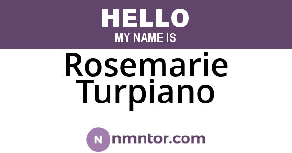 Rosemarie Turpiano