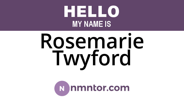 Rosemarie Twyford