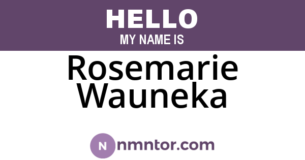 Rosemarie Wauneka
