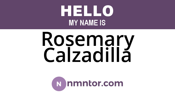 Rosemary Calzadilla