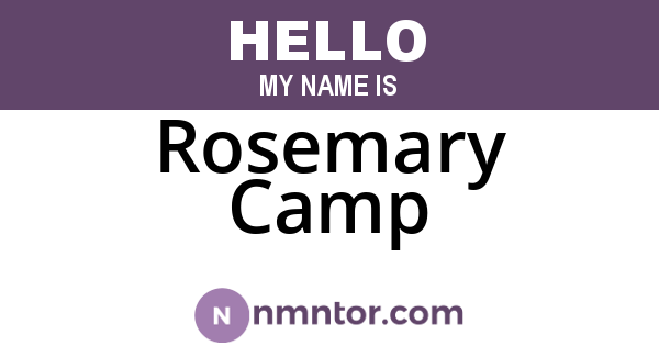 Rosemary Camp