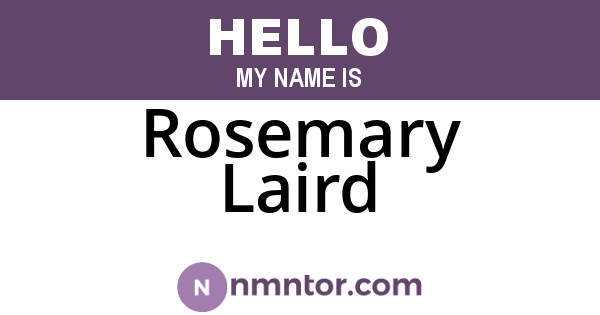 Rosemary Laird