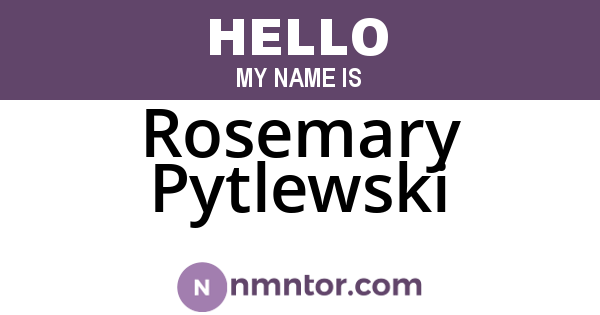 Rosemary Pytlewski