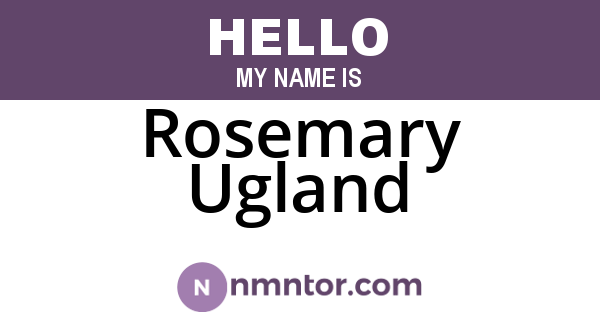 Rosemary Ugland