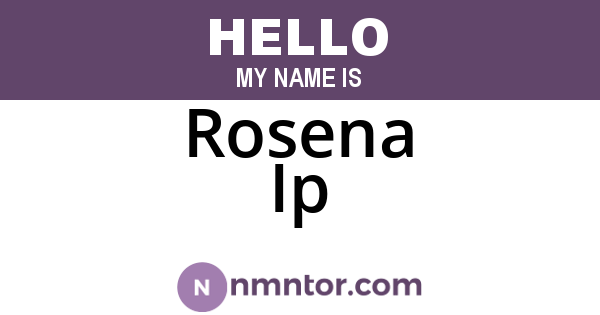 Rosena Ip