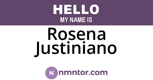 Rosena Justiniano
