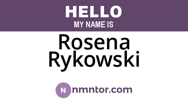 Rosena Rykowski
