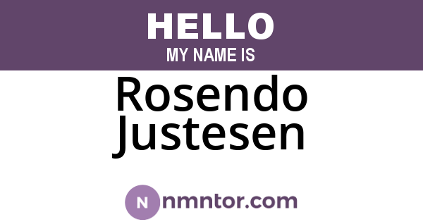 Rosendo Justesen