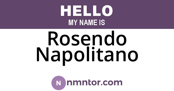 Rosendo Napolitano