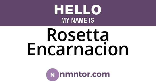 Rosetta Encarnacion