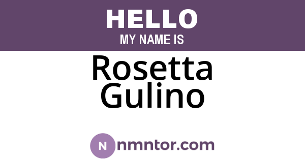 Rosetta Gulino
