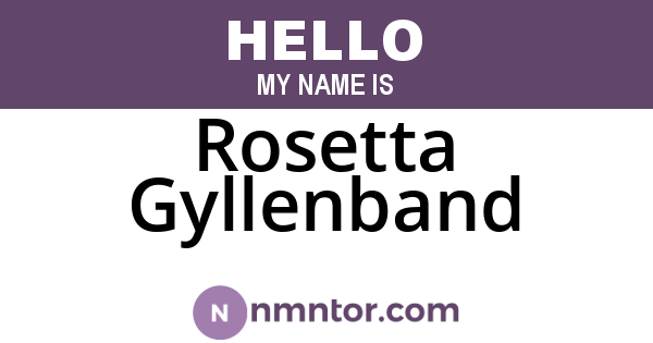 Rosetta Gyllenband