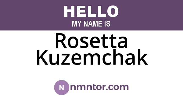 Rosetta Kuzemchak