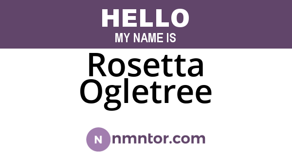 Rosetta Ogletree
