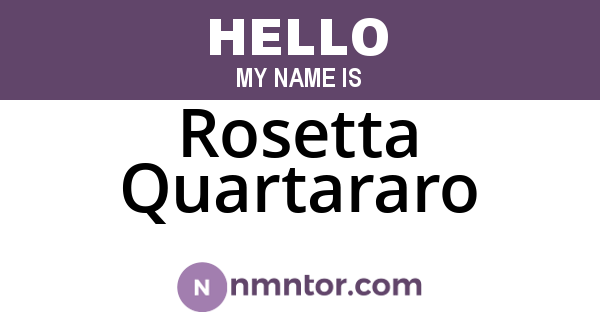 Rosetta Quartararo