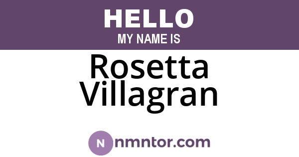 Rosetta Villagran