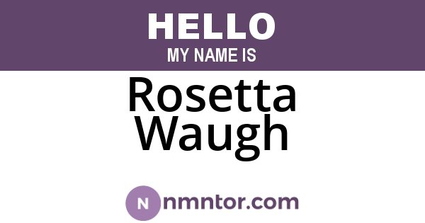 Rosetta Waugh