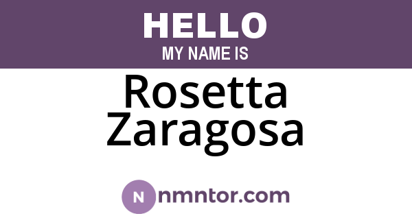Rosetta Zaragosa