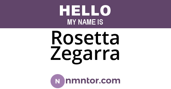Rosetta Zegarra