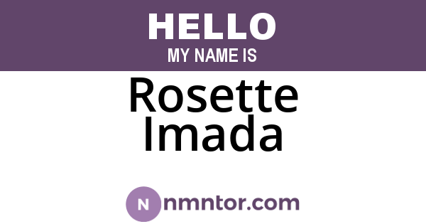 Rosette Imada
