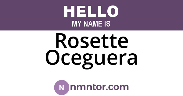 Rosette Oceguera