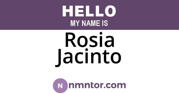 Rosia Jacinto