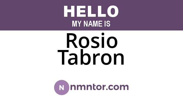 Rosio Tabron