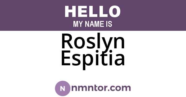 Roslyn Espitia