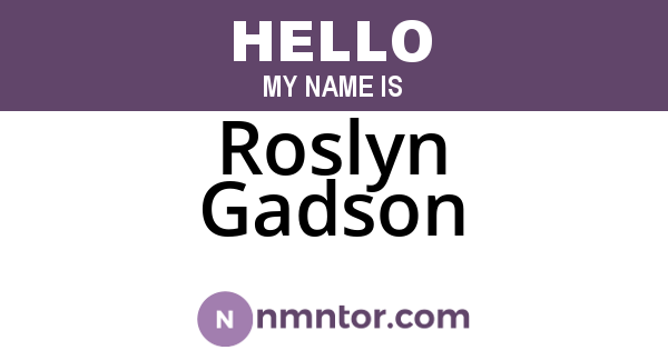 Roslyn Gadson