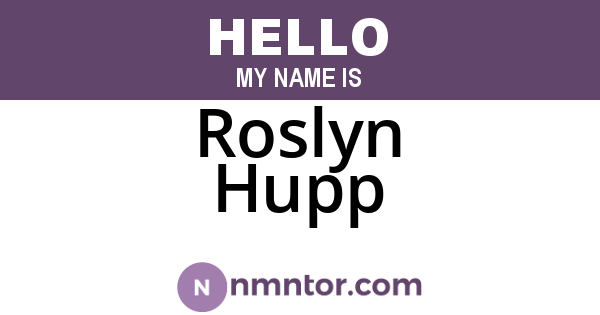 Roslyn Hupp