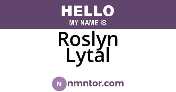 Roslyn Lytal