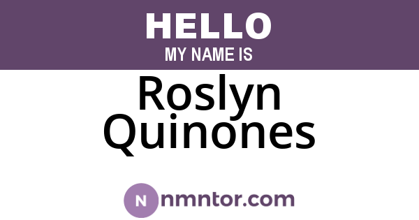 Roslyn Quinones