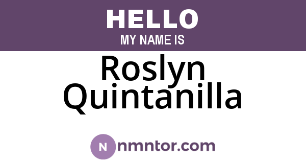 Roslyn Quintanilla