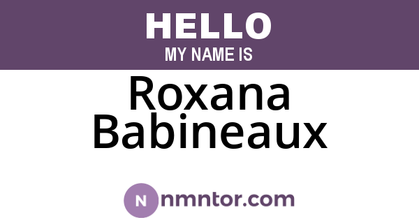 Roxana Babineaux