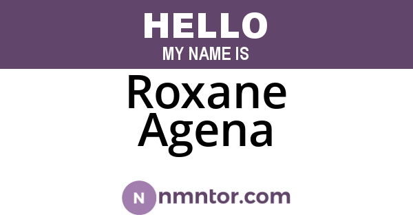 Roxane Agena