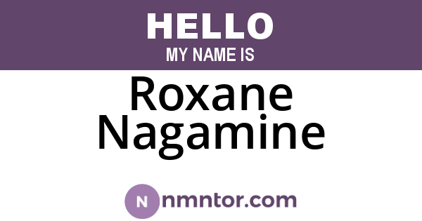 Roxane Nagamine