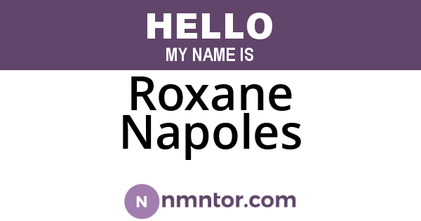 Roxane Napoles