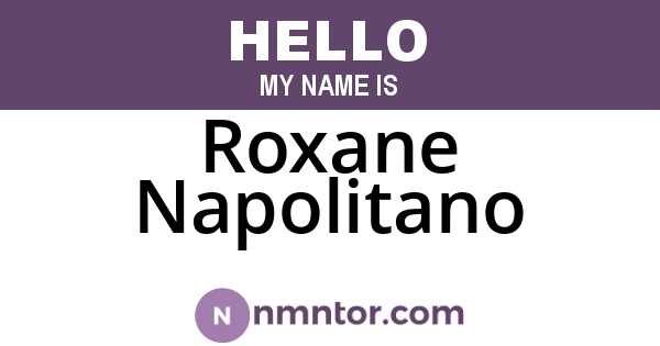 Roxane Napolitano