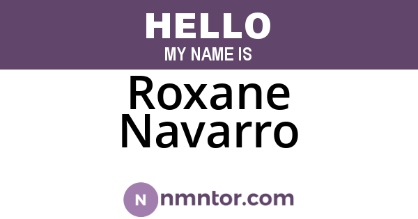 Roxane Navarro