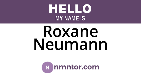 Roxane Neumann