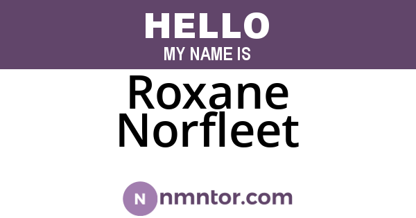 Roxane Norfleet