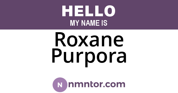 Roxane Purpora