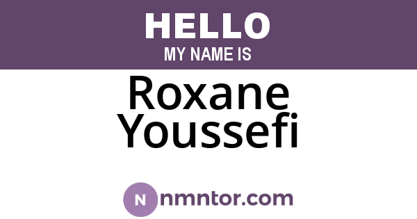 Roxane Youssefi