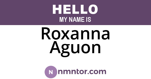 Roxanna Aguon