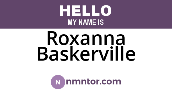 Roxanna Baskerville