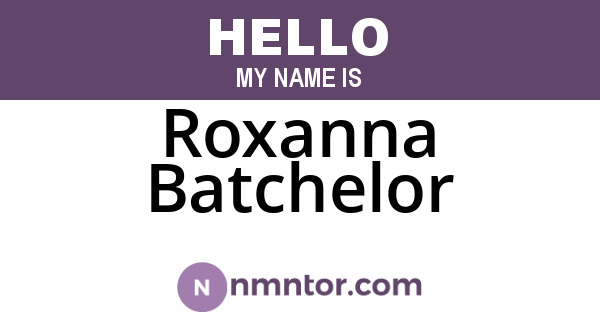 Roxanna Batchelor