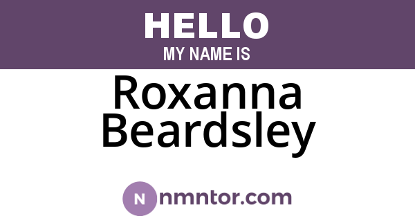 Roxanna Beardsley