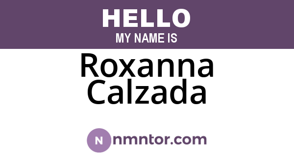 Roxanna Calzada